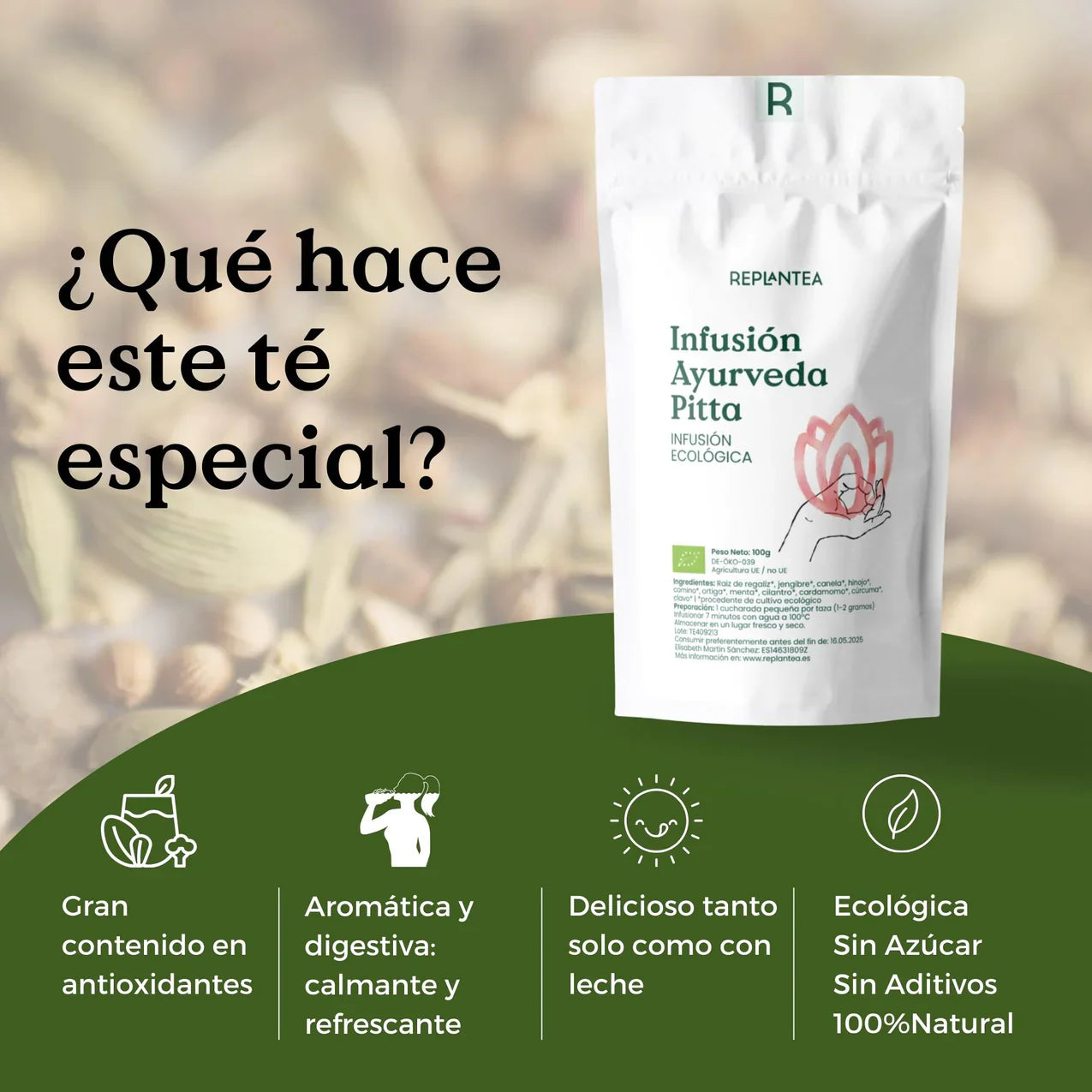 Infusión Ayurveda Pitta Ecológica 100g