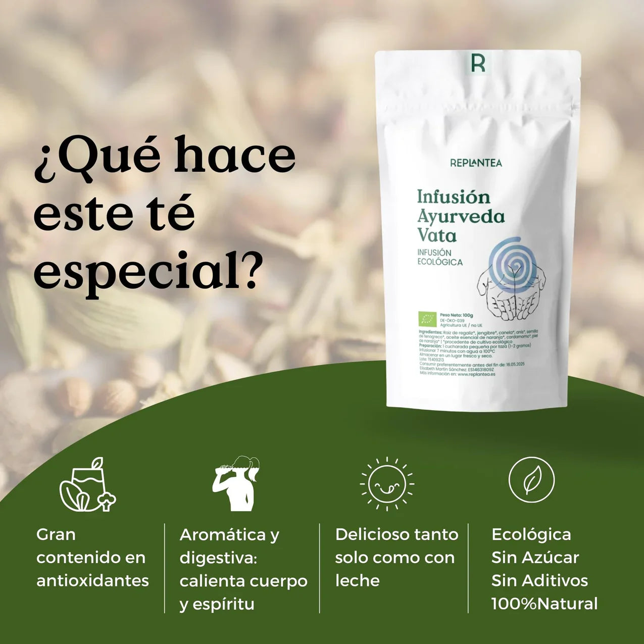 Infusión Ayurveda Vata Ecológica 100g