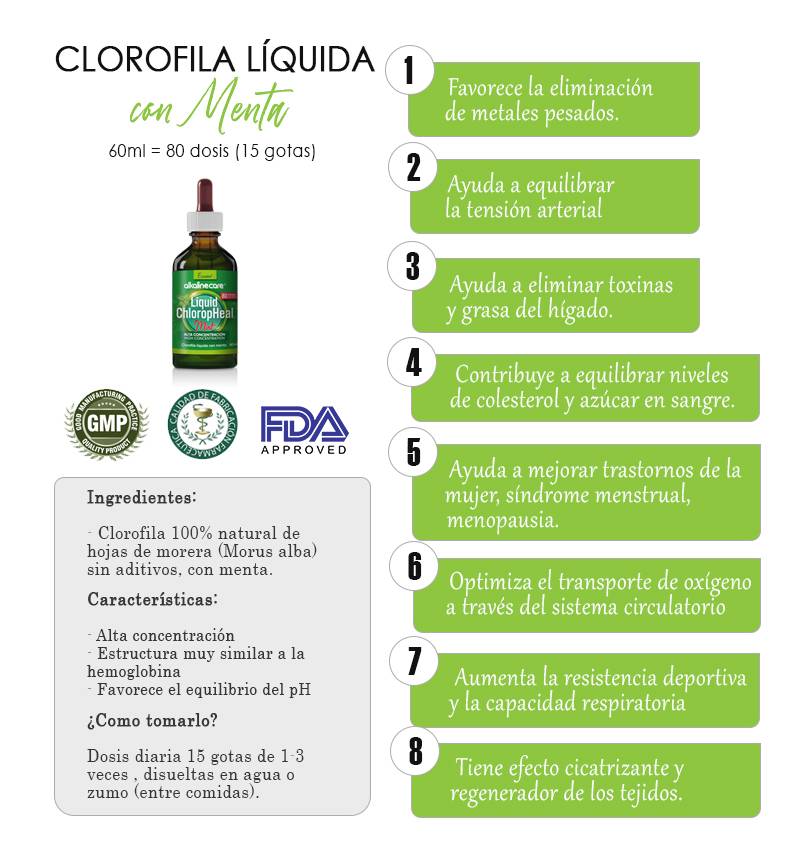 Clorofila Líquida Menta 60ml