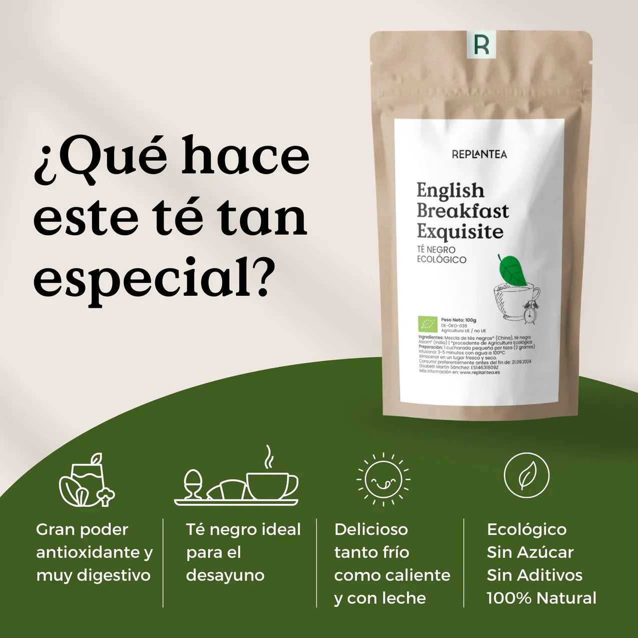 Té Negro English Breakfast Exquisite Ecológico 100g