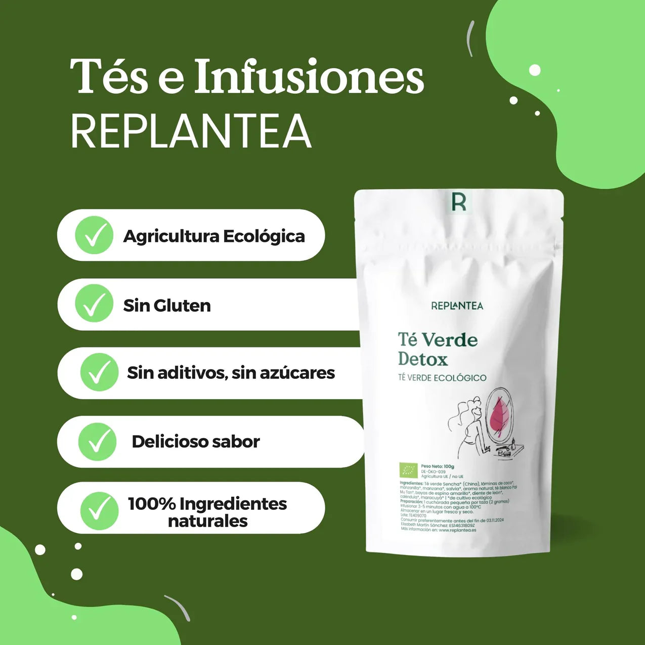Té Verde Detox Ecológico 100g