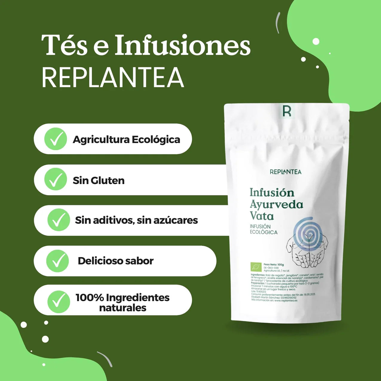 Infusión Ayurveda Vata Ecológica 100g
