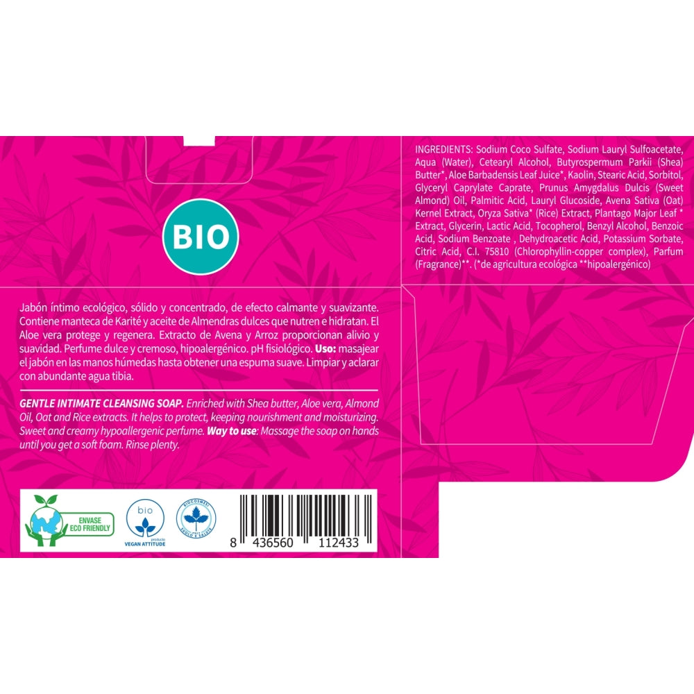 Jabón íntimo Sólido - Natural, ecológico, vegano, sin plástico